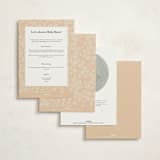 "Whimsical Frame" - Baby Shower Invitations in Creamery by Vera Lim - Back of Card Options