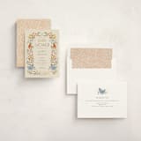 "Whimsical Frame" - Baby Shower Invitations in Creamery by Vera Lim - Assembled