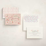 "Cherry Sweet" - Baby Shower Invitations in Cherry Pie by Erin German - Assembled