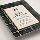 "Wesley" - Baby Shower Invitations in Juniper by Kate Ahn - Detail