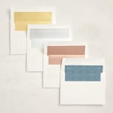 "Pumpkins + Bows" - Baby Shower Invitations in Cornflower by Laura Hankins - Envelope Liner Options