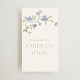 "Sweeping Meadow" - Bridal Shower Favor Tags in Wisteria by Everett Paper Goods - Front