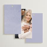 "Sweeping Meadow" - Bridal Shower Favor Tags in Wisteria by Everett Paper Goods - Back of Card Options