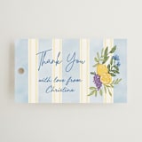 "Lemon" - Bridal Shower Favor Tags in Blueberry by Elly - Front