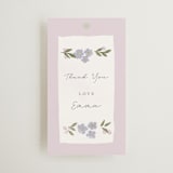"pretty little floral" - Bridal Shower Favor Tags in Lilac by Rebecca Durflinger - Front