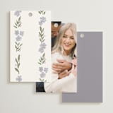 "pretty little floral" - Bridal Shower Favor Tags in Lilac by Rebecca Durflinger - Back of Card Options