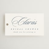 "Clara" - Bridal Shower Favor Tags in Coastal by Kelly Schmidt - Front