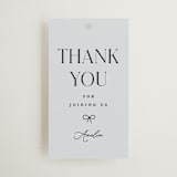 "Palmer" - Bridal Shower Favor Tags in Delphinium by Pixel and Hank - Front