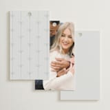 "Palmer" - Bridal Shower Favor Tags in Delphinium by Pixel and Hank - Back of Card Options