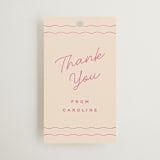 "candlesticks" - Bridal Shower Favor Tags in Bubblegum by Ellen Schlegelmilch - Front