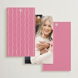 "candlesticks" - Bridal Shower Favor Tags in Bubblegum by Ellen Schlegelmilch - Back of Card Options