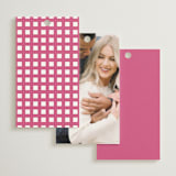 "Le Cake" - Bridal Shower Favor Tags in Azalea by Tina Faselli - Back of Card Options