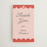 "Lola" - Bridal Shower Favor Tags in Strawberry by Morgan Kendall - Front