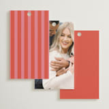 "Lola" - Bridal Shower Favor Tags in Strawberry by Morgan Kendall - Back of Card Options