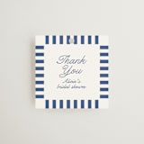 "Veracruz" - Bridal Shower Favor Tags in Ocean by Owl and Toad - Front