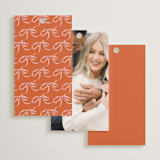 "Classique" - Bridal Shower Favor Tags in Poppy by Susan Zinader - Back of Card Options