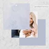 "watercolor flowers crest" - Bridal Shower Favor Tags in Dusty Blue by Cass Loh - Back of Card Options