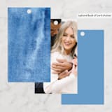 "Royal" - Bridal Shower Favor Tags in Cobalt by Petra Kern - Back of Card Options