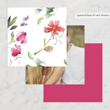 "Spring Wildflowers" - Bridal Shower Favor Tags in Floral by Mere Paper - Back of Card Options