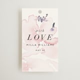 "Florista Modernista" - Bridal Shower Favor Tags in Azalea by Petra Kern - Front