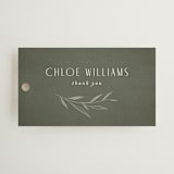 "Botanical Arches" - Bridal Shower Favor Tags in Moss by Kelly Schmidt - Front