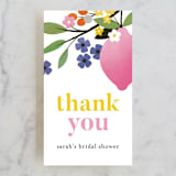 "Bridal Brunch" - Bridal Shower Favor Tags in Pink Lemonade by Laura Moyer - Front