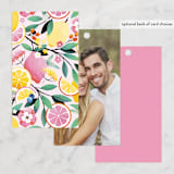 "Bridal Brunch" - Bridal Shower Favor Tags in Pink Lemonade by Laura Moyer - Back of Card Options
