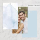 "Flow" - Bridal Shower Favor Tags in Lagoon by Creo Study - Back of Card Options