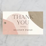 "Arched" - Bridal Shower Favor Tags in Divine by Pixel and Hank - Front