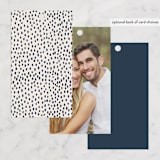 "Bubbles and Brews" - Bridal Shower Favor Tags in Midnight by Corinne Malesic - Back of Card Options