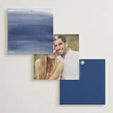 "Romantic Garden" - Bridal Shower Favor Tags in Indigo by Yaling Hou Suzuki - Back of Card Options