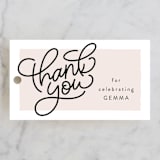 "Brunch for the bride" - Bridal Shower Favor Tags in Blush by Lea Delaveris - Front