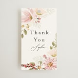 "Floral Arch" - Bridal Shower Favor Tags in Blush by Susan Moyal - Front