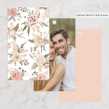 "Boho Botanical " - Bridal Shower Favor Tags in Blush by Susan Moyal - Back of Card Options