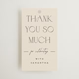 "Bridal Brunch" - Bridal Shower Favor Tags in Ecru by Erica Krystek - Front