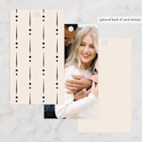 "Elegant Side" - Bridal Shower Favor Tags in Buttercream by Carolyn MacLaren - Back of Card Options