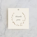 "Vine Wrap" - Bridal Shower Favor Tags in Eggshell by Amy Kross - Front