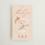 "pamplemousse" - Bridal Shower Favor Tags in Agrume by Jamie Alexander - Front