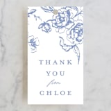 "Dreamy Toile" - Bridal Shower Favor Tags in Blueberry by Teju Reval - Front