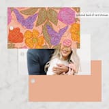 "Vintage Garden" - Bridal Shower Favor Tags in Peach by Simona Camp - Back of Card Options