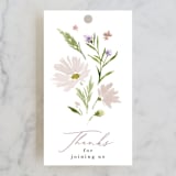 "Daisy Chain" - Bridal Shower Favor Tags in Blush by Kate Ahn - Front