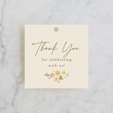 "Boho Branch" - Bridal Shower Favor Tags in Cream by Robert and Stella - Front