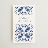 "Amalfi Coast" - Bridal Shower Favor Tags in Cerulean by Jenna Holcomb - Front