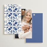 "Amalfi Coast" - Bridal Shower Favor Tags in Cerulean by Jenna Holcomb - Back of Card Options