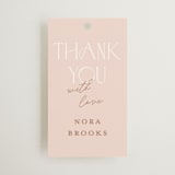 "Pretty in Pink" - Bridal Shower Favor Tags in Wildflower by Pixel and Hank - Front