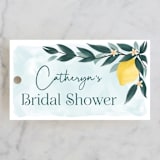 "Main Squeeze" - Bridal Shower Favor Tags in Mint by Paper Sun Studio - Front