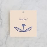 "Floreal" - Bridal Shower Favor Tags in Nude by Ani Somi - Front