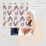 "Floreal" - Bridal Shower Favor Tags in Nude by Ani Somi - Back of Card Options