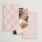 "handdrawn wavy frame" - Bridal Shower Favor Tags in Rosebud by Cass Loh - Back of Card Options