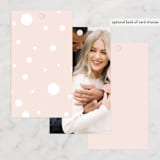 "Flower Cheers" - Bridal Shower Favor Tags in Blush by Baumbirdy - Back of Card Options